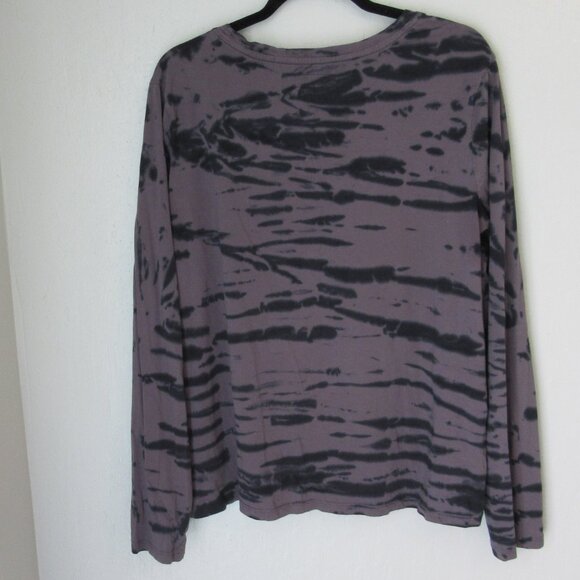 PACT Mauve & Black XXL Pullover Long Sleeve Scoop Neck Organic Cotton Top - Picture 2 of 4